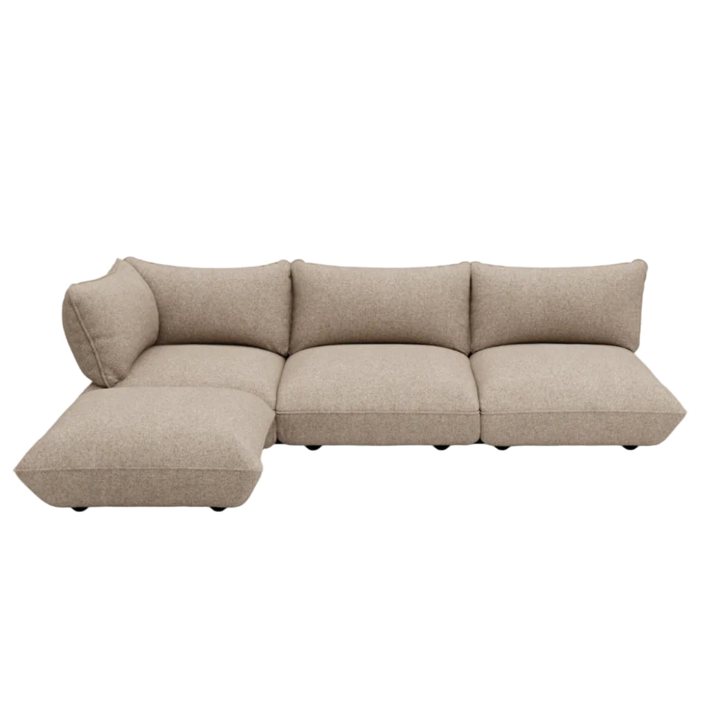 Sumo Corner Sofa Boucle Light Brown Melange