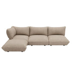 Sumo Corner Sofa Boucle Light Brown Melange