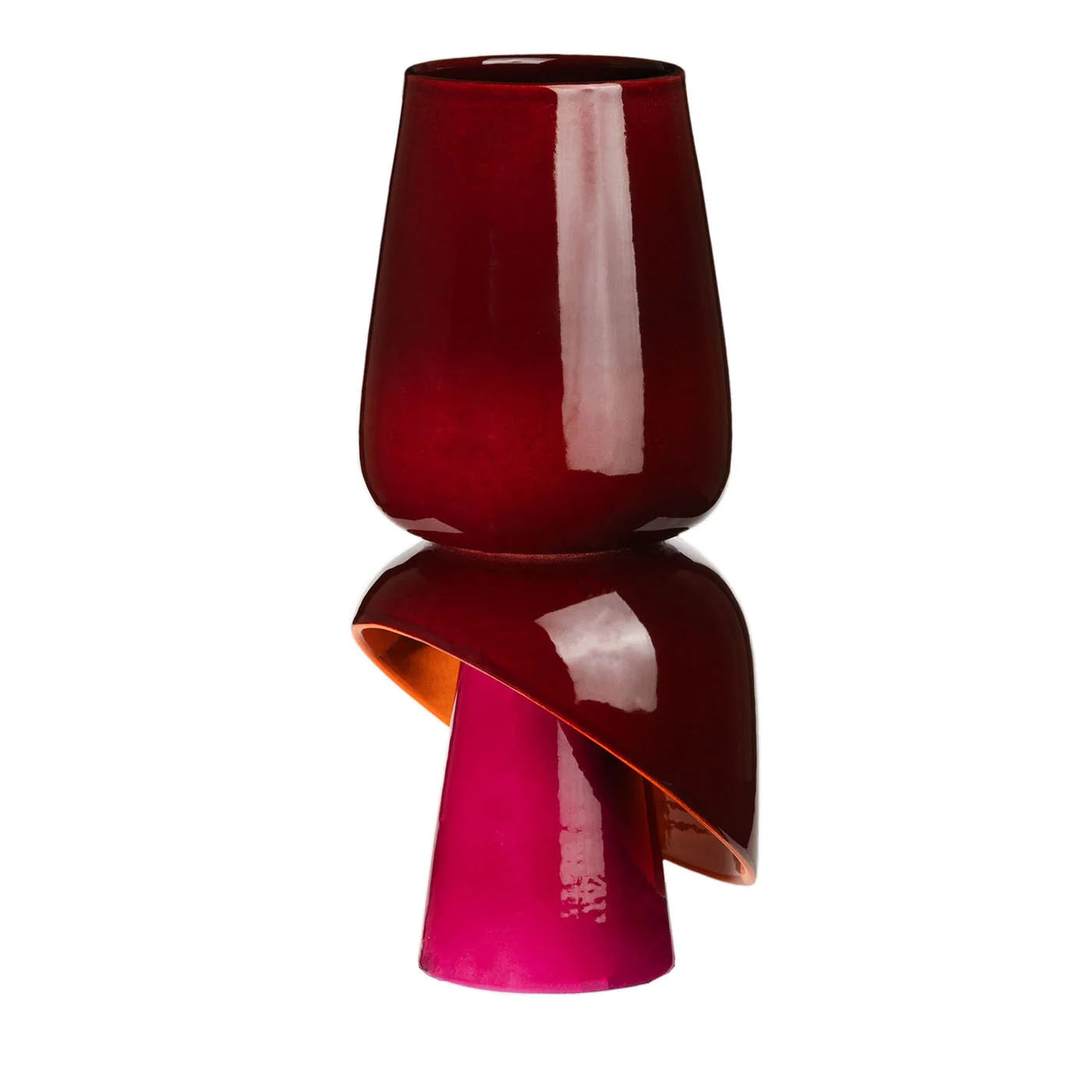 Toulipa Bordeaux Ceramic Vase