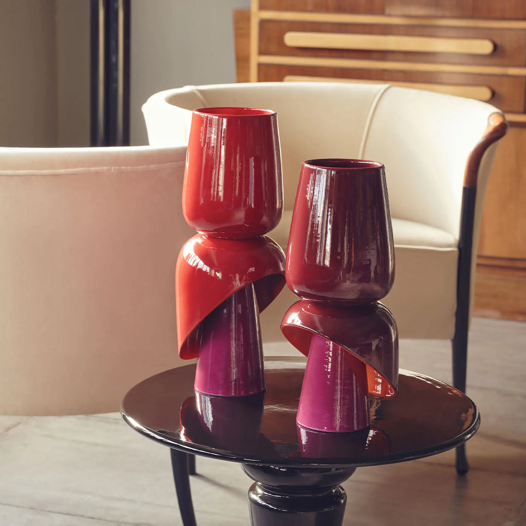 Toulipa Red Ceramic Vase