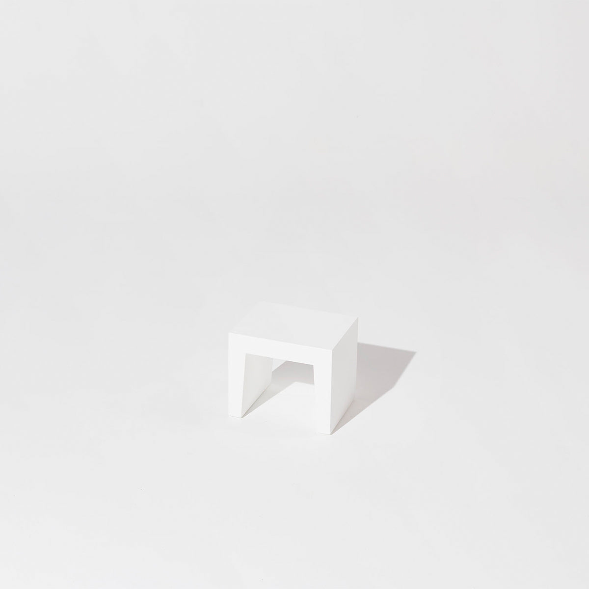 Concrete Seat - White