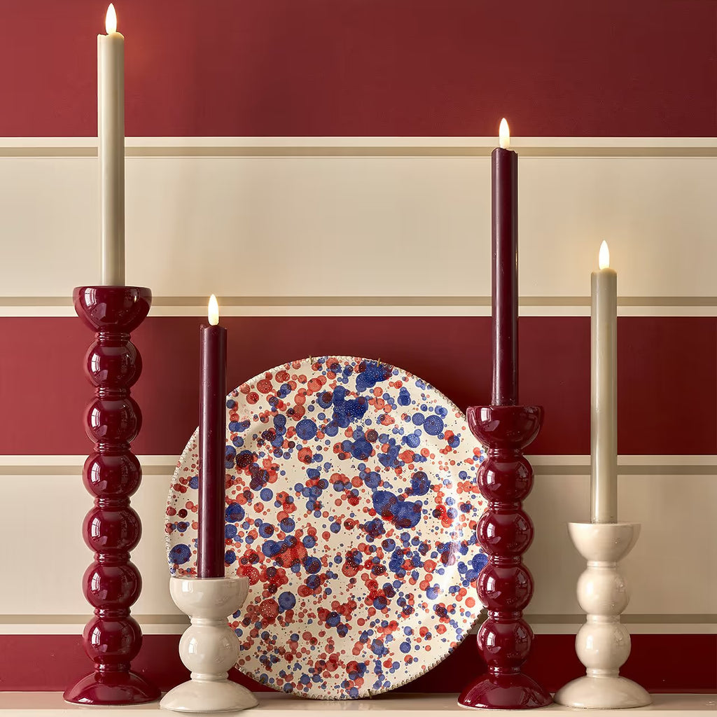 Small Bobbin Candlestick - 10cm