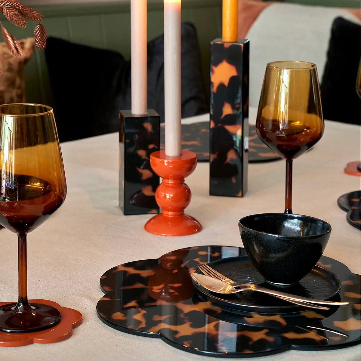 Small Bobbin Candlestick - 10cm