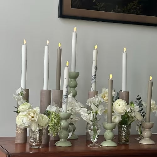 Small Bobbin Candlestick - 10cm