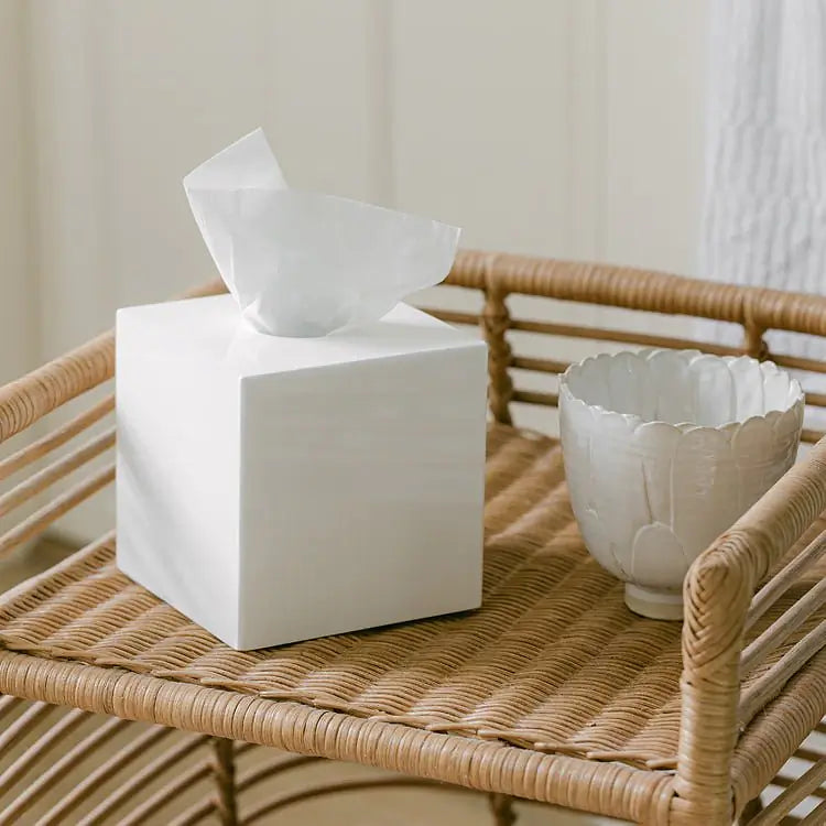 Mint Square Tissue Box