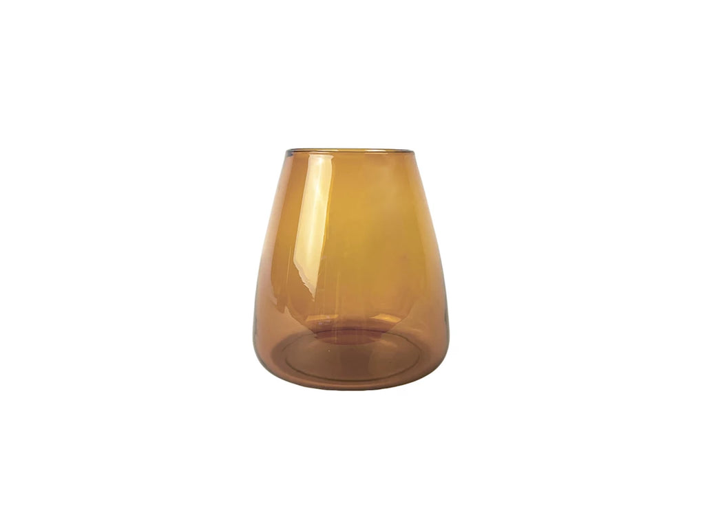 Dim Smooth Vase Amber
