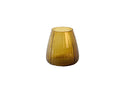 Dim Stripe Vase Small Amber